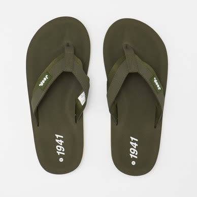 Jeep Men`s METRO THONG Olive Green FMS21416O Size UK 9 (SA 9)