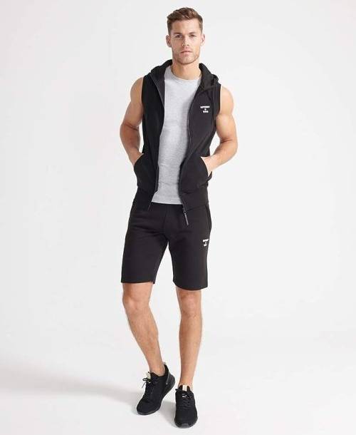 Superdry Men`s Training Core Sport Tank Top Mottled Grey Size Medium