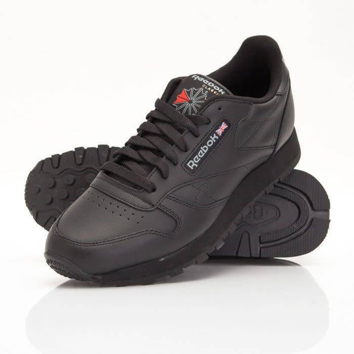 Reebok Women`s Classic Leather Core Black/ Pure Grey 3912 Size UK 6 (SA 6)