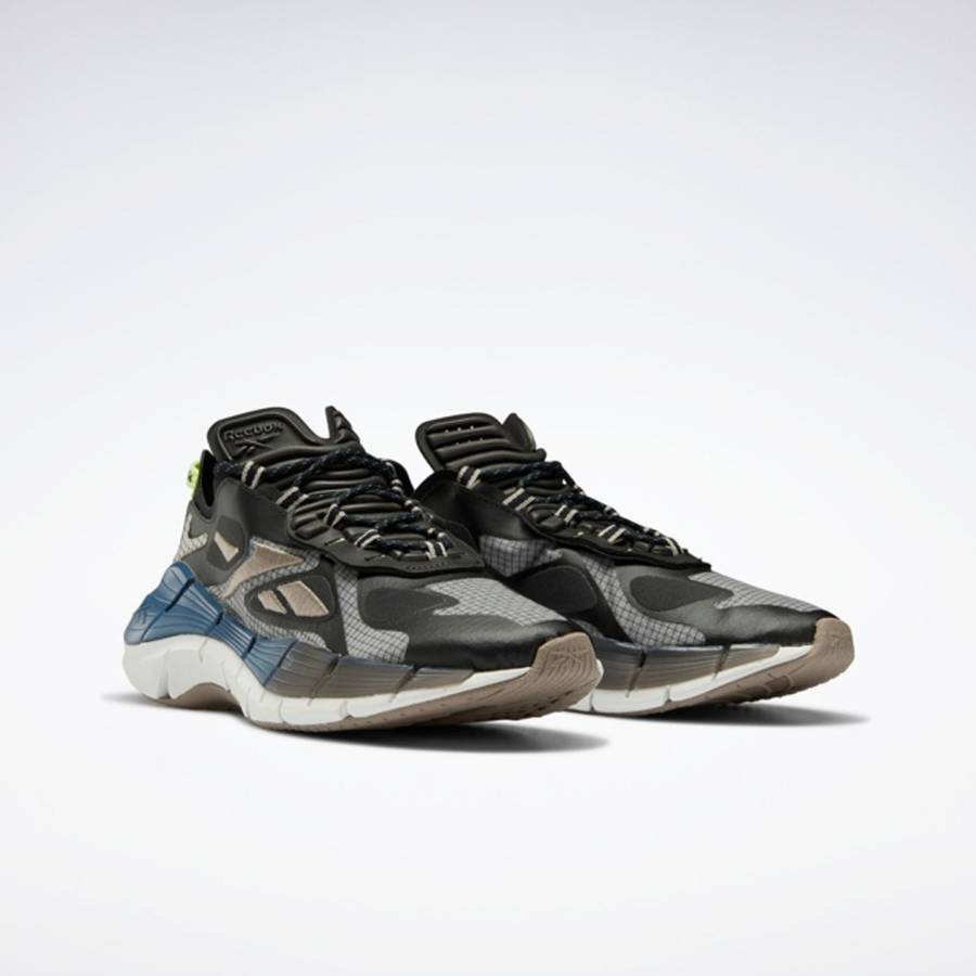 Reebok UNISEX Zig Kinetica II Concept 1 Carbon Black/ Gray FX9355 Size UK 6 (SA 6)