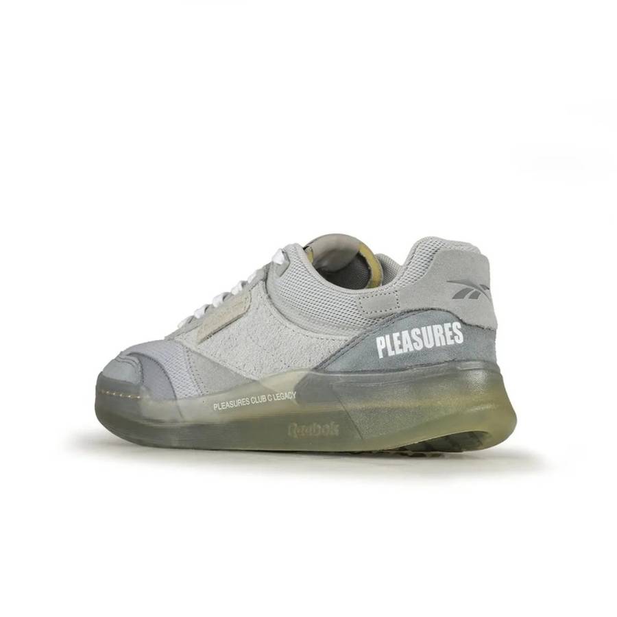 Reebok UNISEX Club C Legacy x Pleasures Pure Gray GW2639 Size UK 9 (SA 9)