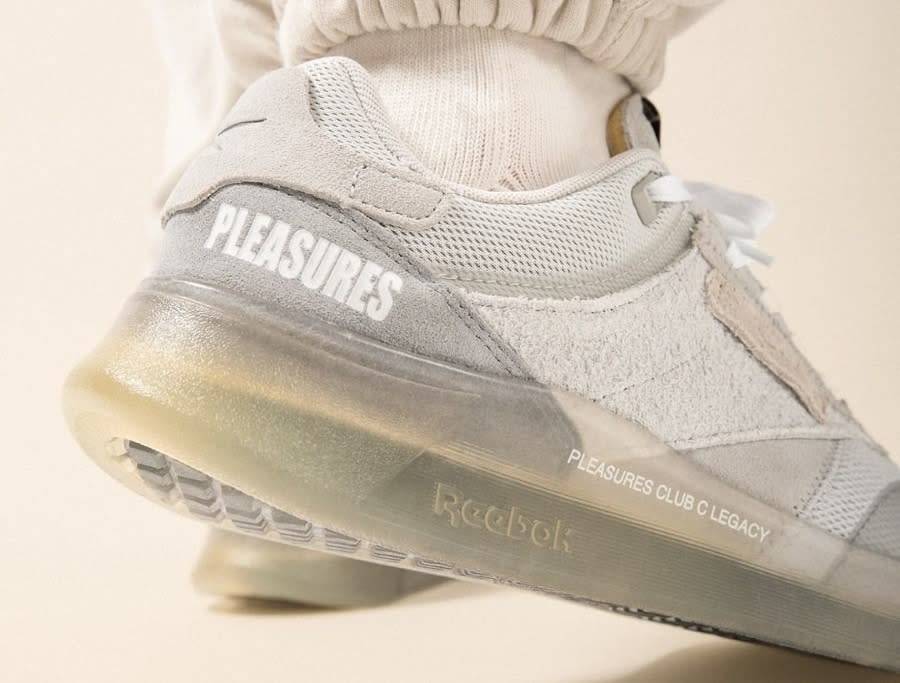 Reebok UNISEX Club C Legacy x Pleasures Pure Gray GW2639 Size UK 9 (SA 9)