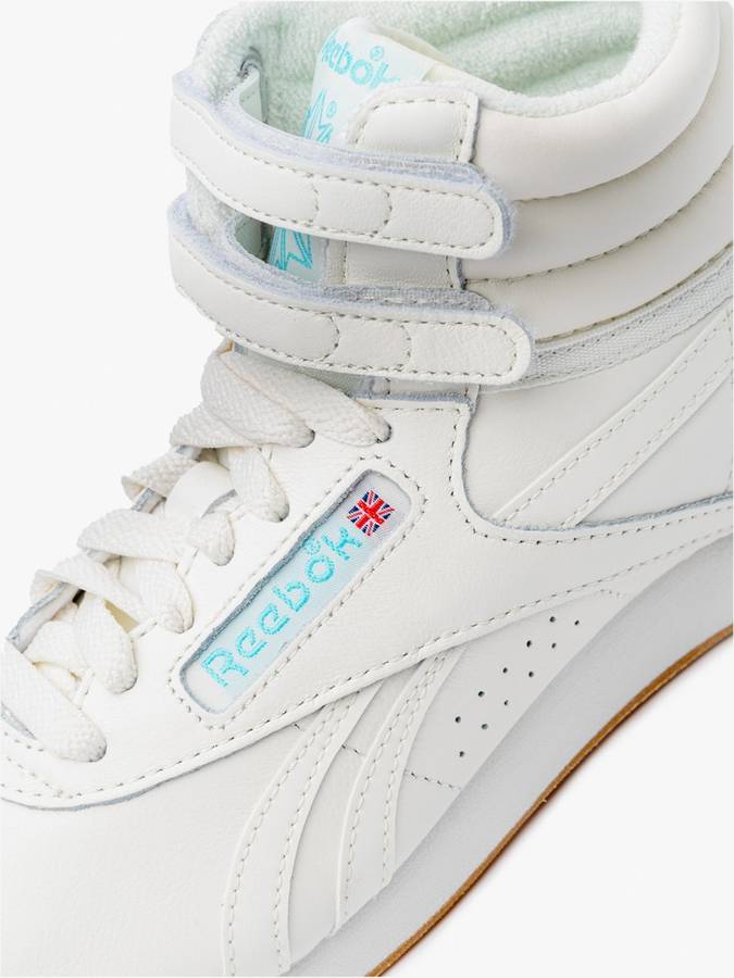 Reebok Women`s Freestyle Hi Chalk Digital Blue/ Gum GX2789 Size UK 5 (SA 5)