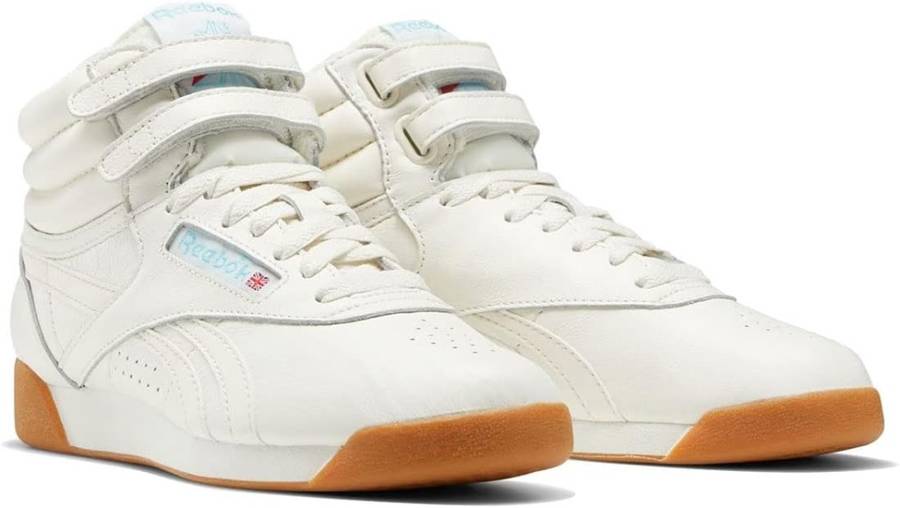 Reebok Women`s Freestyle Hi Chalk Digital Blue/ Gum GX2789 Size UK 5 (SA 5)