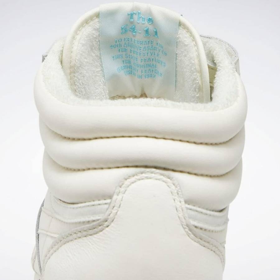 Reebok Women`s Freestyle Hi Chalk Digital Blue/ Gum GX2789 Size UK 5 (SA 5)