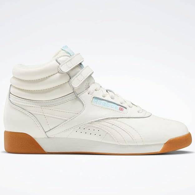 Reebok Women`s Freestyle Hi Chalk Digital Blue/ Gum GX2789 Size UK 5 (SA 5)