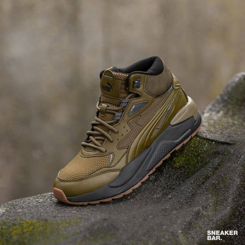 Puma Men`s  X-Ray Speed Mid WTR Deep Olive/ Black 385869 03 Size UK 8 (SA 8)