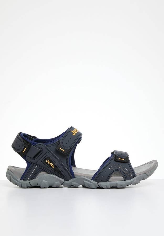 Jeep Men`s Open Hurricane Adventure Sandals Charcoal FMW22136 Size UK 10 (SA 10)