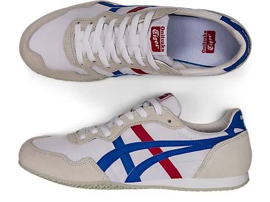 Onitsuka Tiger Men`s SERRANO White/ Blue 1183A084 100 Size UK 11 (SA 11)