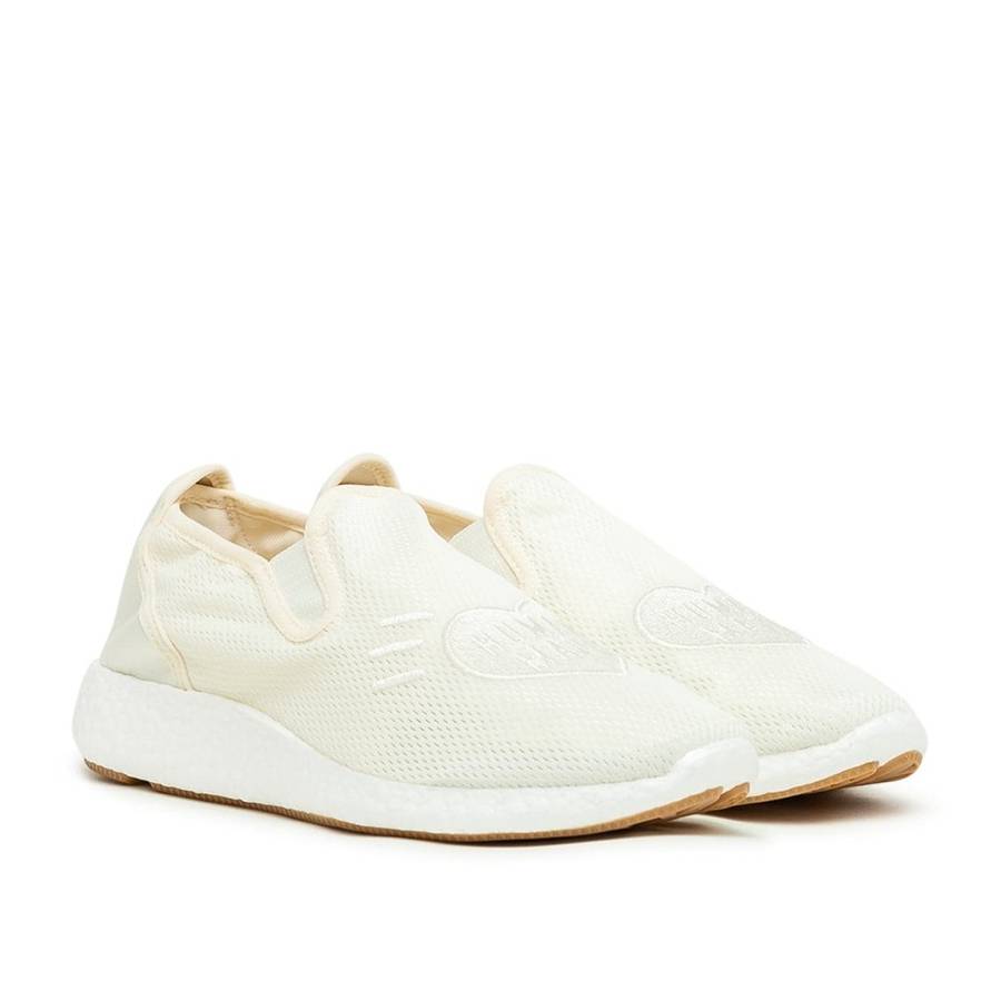 adidas Men`s PURE SLIP-ON HUMAN MADE CREAM WHITE GX5203 Size UK 11 (SA 11)