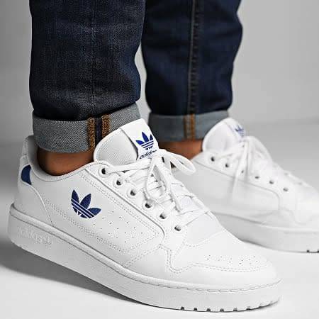 adidas Men`s NY 90 Cloud White / Royal Blue Cloud White / Royal Blue FZ2247 Size UK 10 (SA 10)