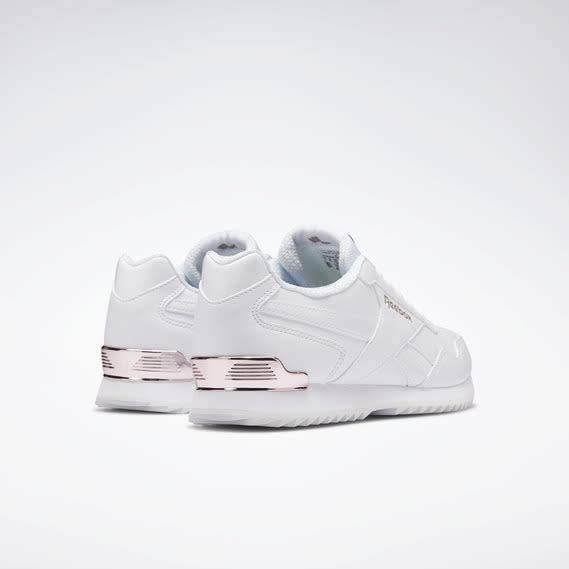 Reebok Women`s Royal Glide Ripple Clip White/Rose Gold/Pearlized DV6703 Size UK 7 (SA 7)