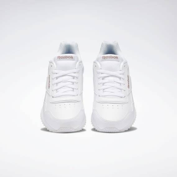 Reebok Women`s Royal Glide Ripple Clip White/Rose Gold/Pearlized DV6703 Size UK 7 (SA 7)