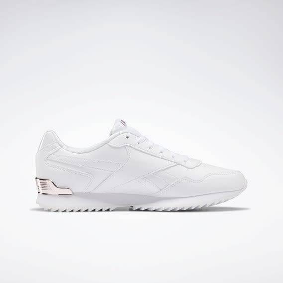 Reebok Women`s Royal Glide Ripple Clip White/Rose Gold/Pearlized DV6703 Size UK 7 (SA 7)