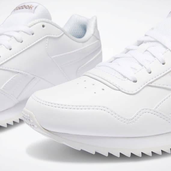 Reebok Women`s Royal Glide Ripple Clip White/Rose Gold/Pearlized DV6703 Size UK 7 (SA 7)