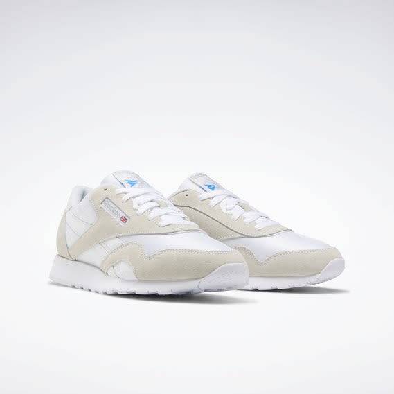 Reebok Men`s Classic Nylon White/ Light Grey FV1593 Size UK 8 (SA 8)