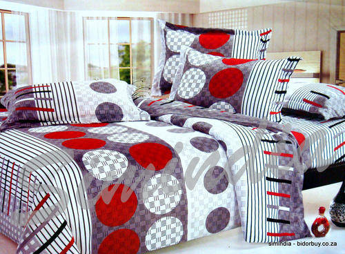 Queen Superior Super Soft Quality 6 pcs Printed Duvet Cover Set