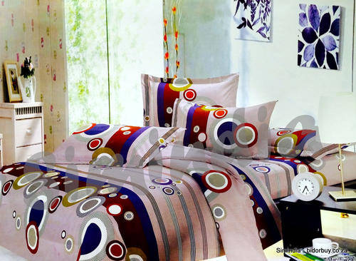 6 Piece Queen Size Cotton Feel Duvet Cover Set