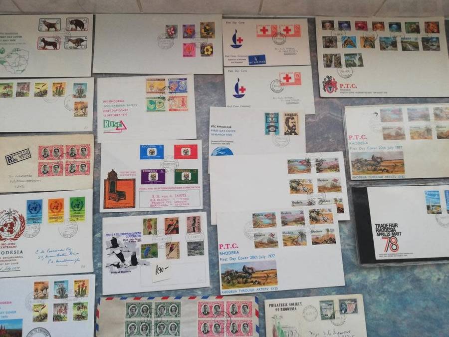 Rhodesia covers (Lot365)