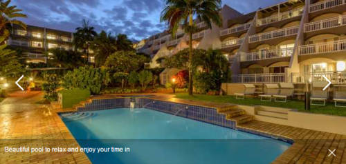 UMHLANGA CABANAS ( WORKINGS DAY) 1st - 5th May 2017 : 2 bed 6 sleeper