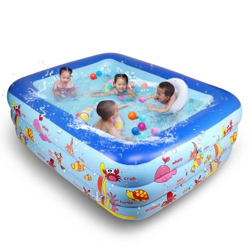 210cm 3 ring child kids inflatable pool baby swimming pool children large inflatable swimming pool