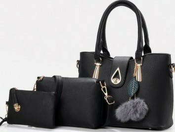 3 in 1 Set of Bags Women Bags Set for Shopping Casual Color RED
