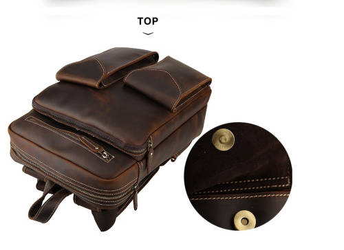 LOCAL STOCK *** Genuine Leather  for BUSINESS *** Laptop Bag Backpack For Man