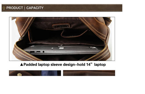 LOCAL STOCK *** Genuine Leather  for BUSINESS *** Laptop Bag Backpack For Man
