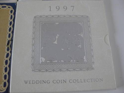 1997 Wedding Coin Collection Proof Coinage of Great Britain and Northern Island set