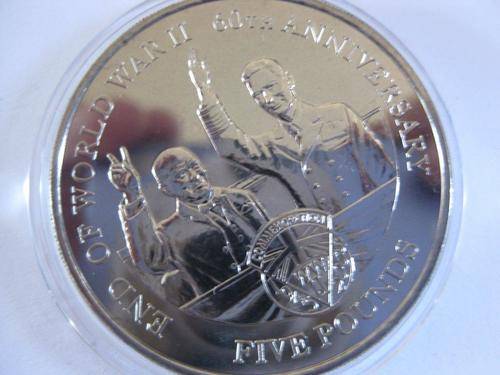 2005 Guernsey - End of World War II - 60th Anniversary - CuNi Coin - Proof