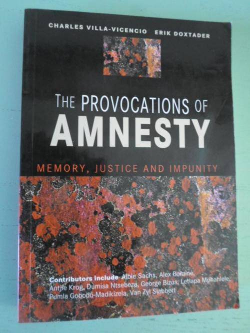 The Provocations of AMNESTY. Memory, Justice and Impunity