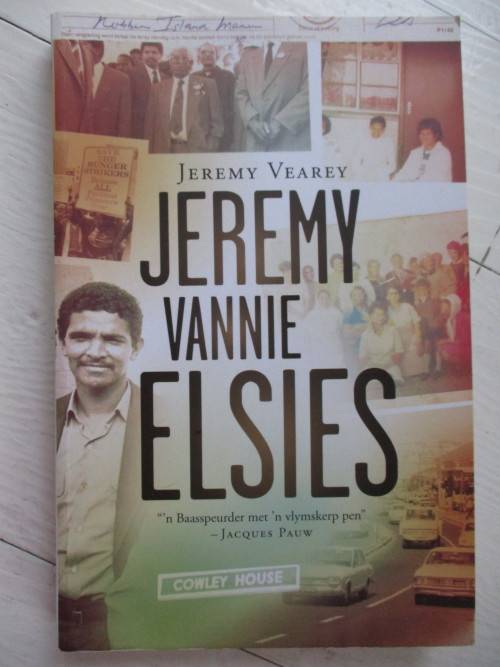 Jeremy Veary. JEREMY VANNIE ELSIES. 'n Baasspeurder met 'n vlymskerp pen