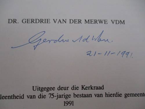 NG Gemeente KURUMAN 1916-1991. Strome Lewende Water
