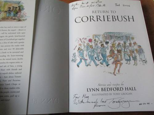 Signed copies. FIG JAM AND FOXTROT &  RETURN TO CORRIEBUSH. Lynn Bedford Hall & Tony Grogan