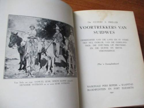 VOORTREKKERS VAN SUIDWES   Dr. Gustav S. Preller