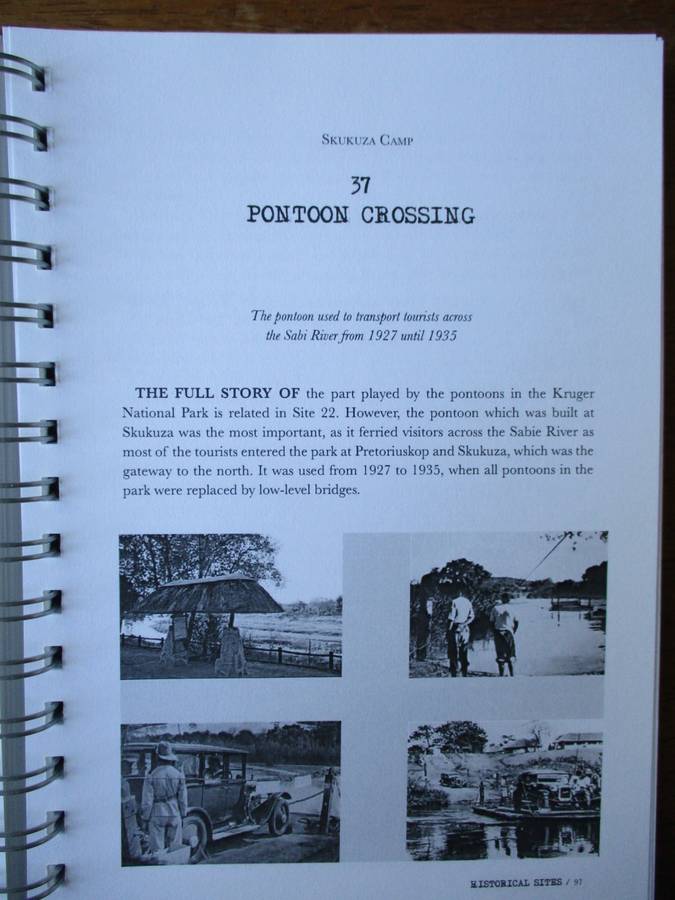 FIELD GUIDE TO THE HISTORICAL SITES OF KRUGER NATIONAL PARK Ron Hopkins