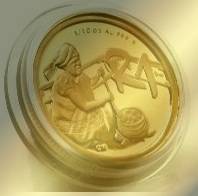 Actual Mintage 318 Rare Cultural Series The Bapedi People.Serial Number 0034 24 Carat Gold