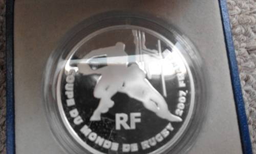 2007 Rugby world cup silver token