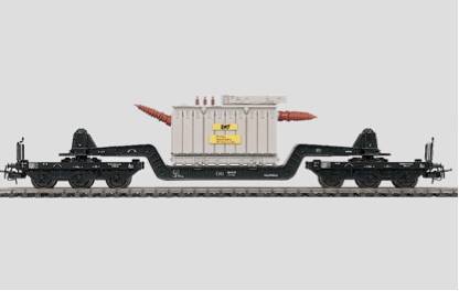 Marklin HO 4617 Depressed Center Flat Car with Industrial Transformer
