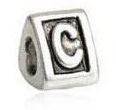 New Letter "C" Charm for Pandora Style/European Bracelet