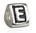 New Letter "E" Charm for Pandora Style/European Bracelet