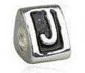 New Letter "J" Charm for Pandora Style/European Bracelet