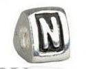 New Letter "N" Charm for Pandora Style/European Bracelet