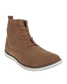 Linx Toe-Cap Ankle Boots Brown Size 6*Stock Clearance*