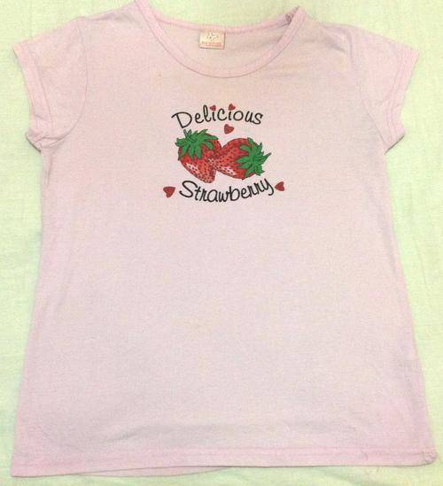 Ladies Pink Sleep Wear T-Shirt Size Small