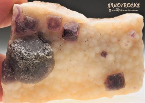 Fluorite and Chalcedony, Orange River, South Africa