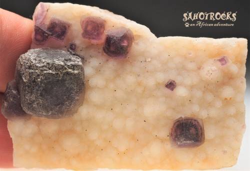 Fluorite and Chalcedony, Orange River, South Africa