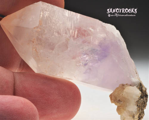 Brandberg Quartz Crystal - Amethyst, Calcite, Gobobosep, Namibia