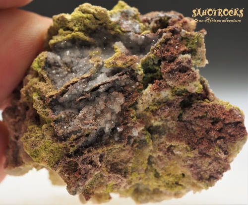 Dufftite, Calcite - Tsumeb, Namibia