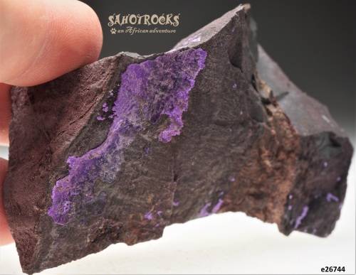 Sugilite fibrous (Cybelene, Luvulite, Royal Azel)- Nchwaning II Mine, Kalahari, South Africa